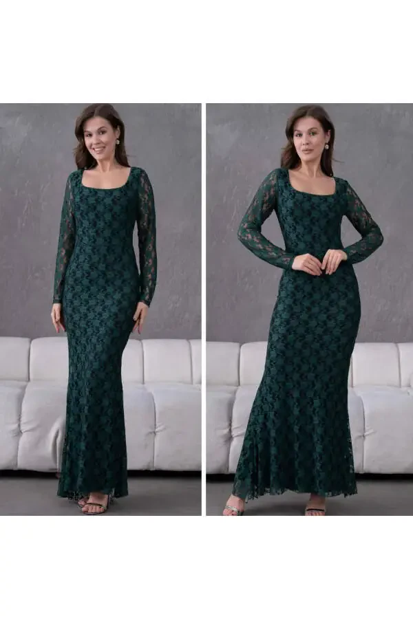 Likrali Dantelli Kechki Libos - 1