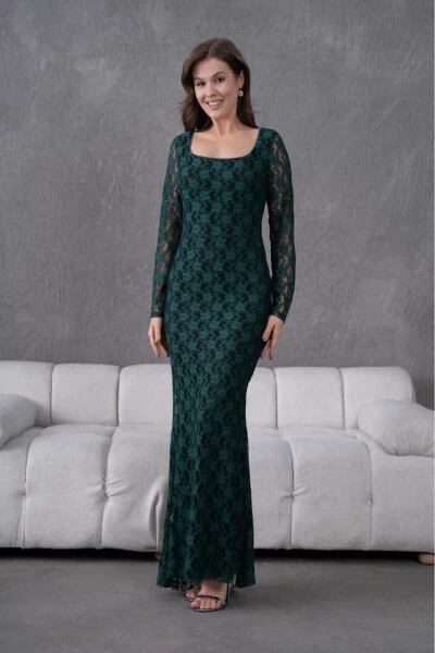 Likrali Dantelli Kechki Libos - 6