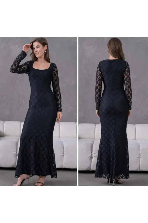 Likrali Dantelli Kechki Libos - 1