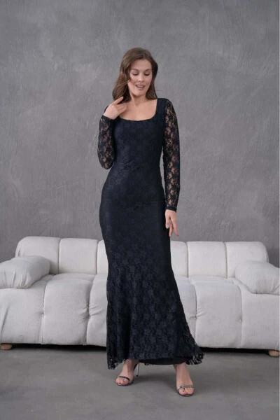 Likrali Dantelli Kechki Libos - 6