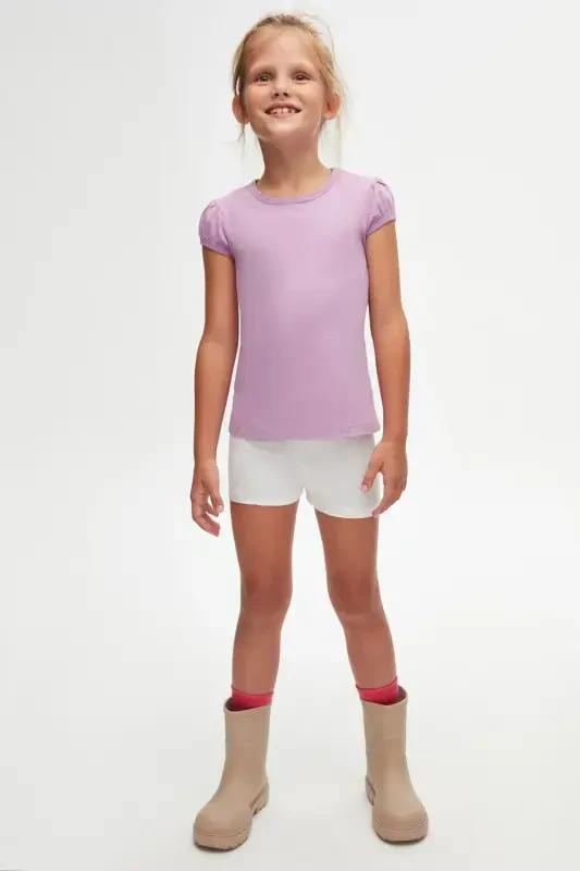 Lila Basic Qiz Bolalar Nol Yoqa Tarvuz Qisma Ko'ylak - ORCHID BLOOM - 1