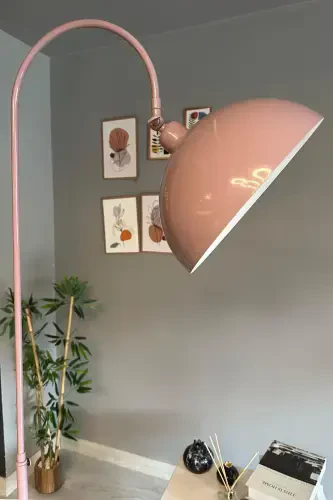 Lila Floor Lamp Adjustable Head Modern Decorative Metal Living Room Study Room Floor Lamp-Lilac - 3