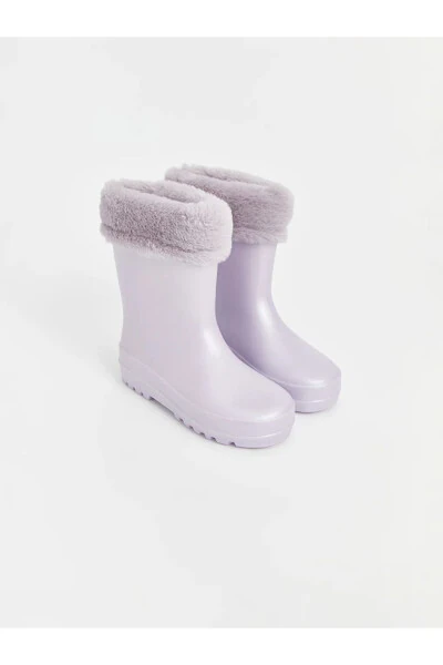 Lila fur detailed girls' boots - LC WAIKIKI