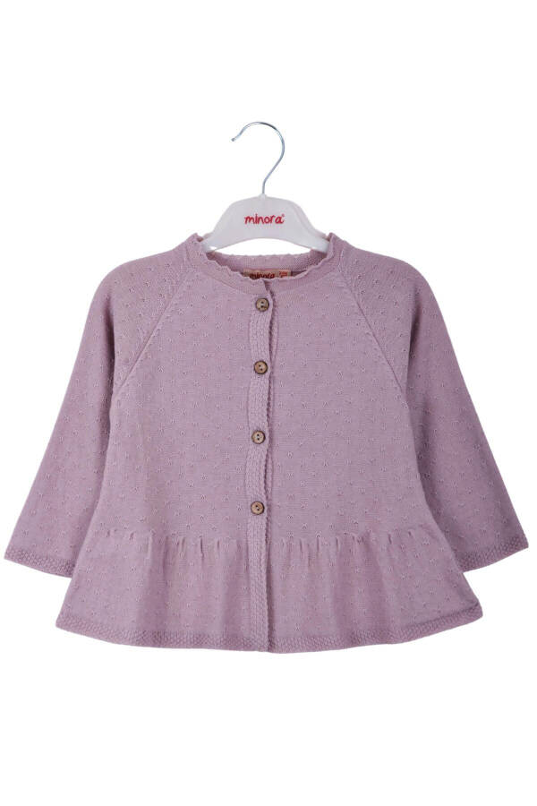 Lila knitted cardigan with pleats - 1