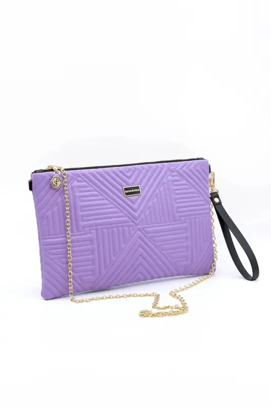 Lila - Lila SP1034 Kadın Portföy & Clutch-154 LİLA - 5