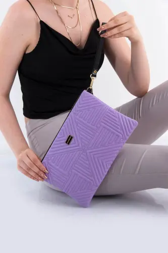 Lila - Lila SP1034 Kadın Portföy & Clutch-154 LİLA 