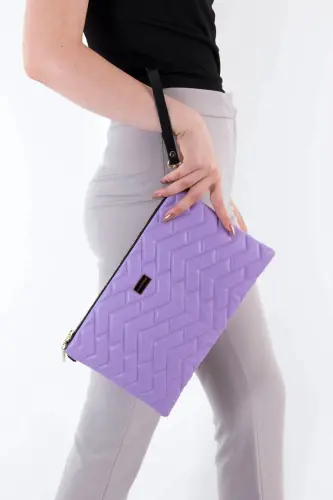 Lila - Lila SP1034 Kadın Portföy & Clutch-155 LİLA 