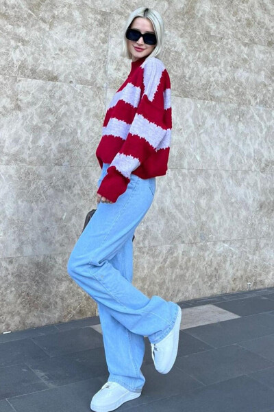 Lila Rangli Oversize Ko'ylagi MG1205 - 11