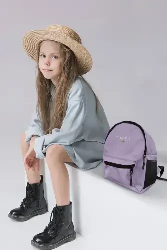 Lilac Colored Children Kindergarten Nursery Preschool Backpack-LILAC - 1
