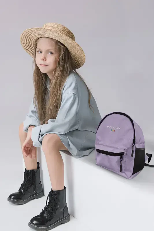 Lilac Colored Children Kindergarten Nursery Preschool Backpack-LILAC - 1