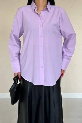Lilac Poplin Shirt - 3