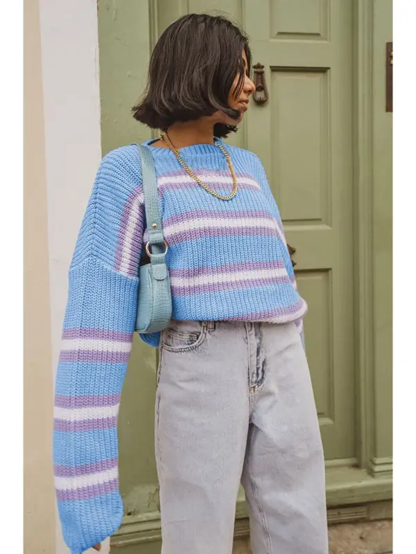 Lilac Sweater Mg1244-Lilac - 2