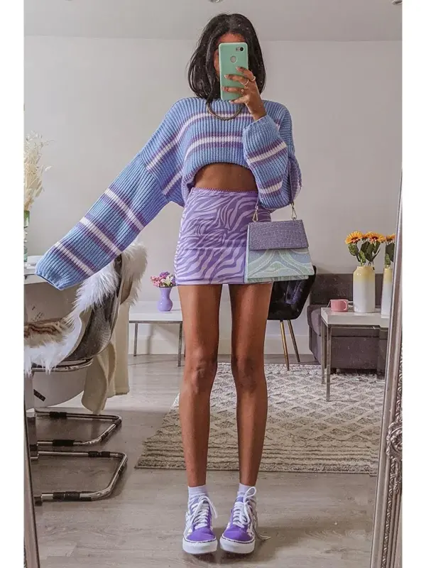 Lilac Sweater Mg1244-Lilac - 4