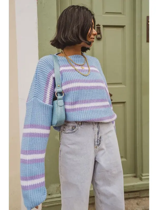 Lilac Sweater Mg1244-Lilac - 7