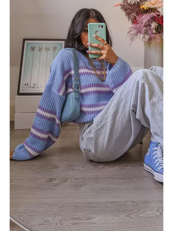 Lilac Sweater Mg1244-Lilac - 9