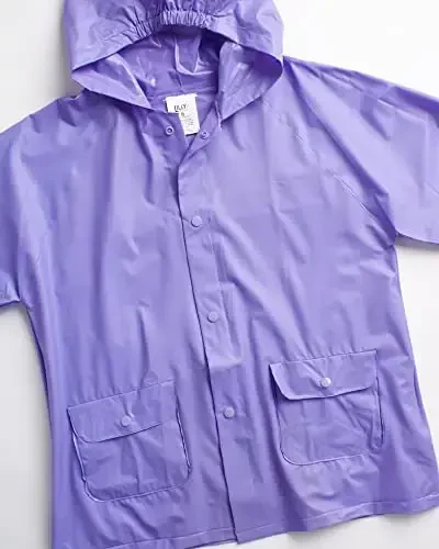 Lilly of New York Girls' Raincoat - Suv o'tkazmaydigan yomg'ir kurtkasi - Go'daklar, yosh bolalar, qizlar uchun kapüşonli yomg'ir paltosi (12M-6) - 3