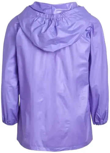 Lilly of New York Girls' Raincoat - Suv o'tkazmaydigan yomg'ir kurtkasi - Go'daklar, yosh bolalar, qizlar uchun kapüşonli yomg'ir paltosi (12M-6) - 5