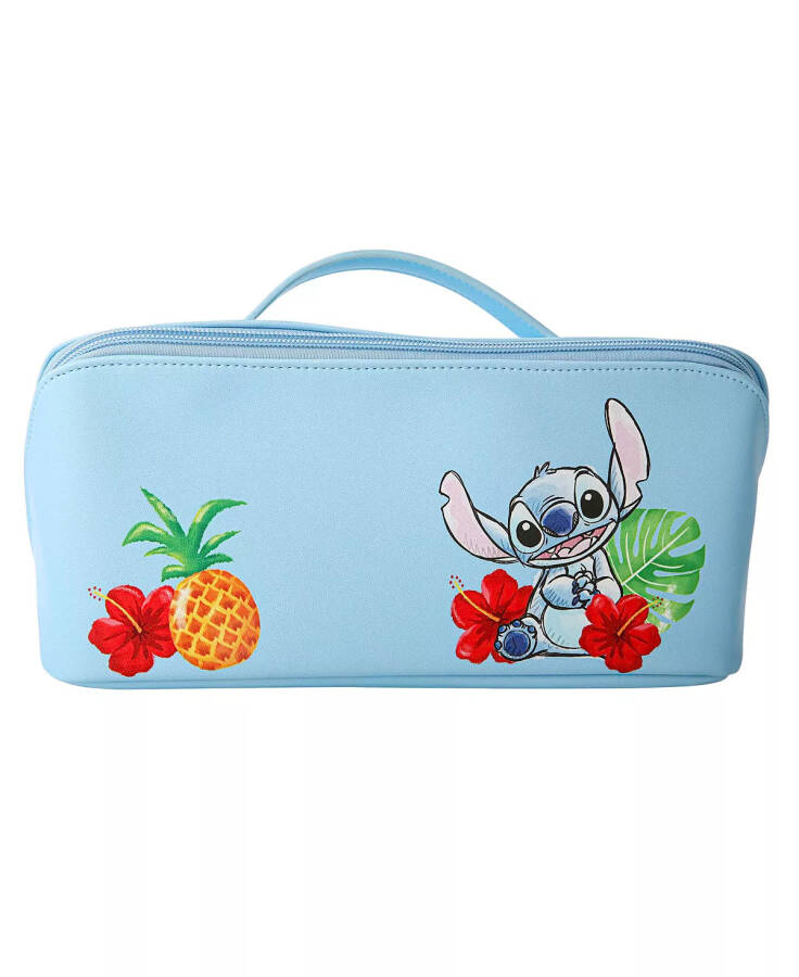 Lilo and Stitch Quilted Travel Cosmetic Bag Blue - 1