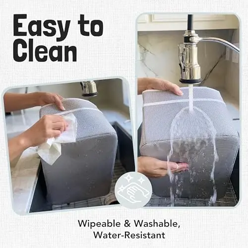 Lily Miles chaqaloq tagliklari uchun savat - O'g'il yoki qiz bola uchun organizer sumkasi - Go'dak dush uchun savat - Bolalar xonasi uchun zarur narsalar - Ro'yxatga olish uchun sevimlilar - Yangi tug'ilgan chaqaloq uchun mashina - Kulrang/Kulrang, juda katta - 3