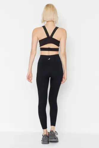 Lily - Siyah Yüksek Bel Toparlayıcı Tayt-Siyah - 5