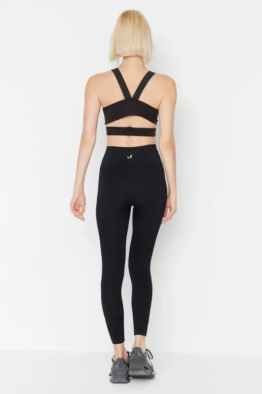 Lily - Siyah Yüksek Bel Toparlayıcı Tayt-Siyah - 5