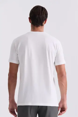 Limon rang to'q trikotaj bo'yinli futbolka - 4