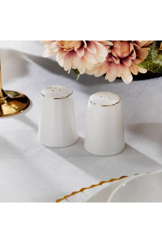 Lina Bone Dinner Set 56 Pieces - Gold - 3