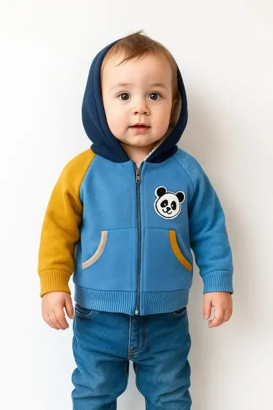 Lined Knit Baby Cardigan - 1