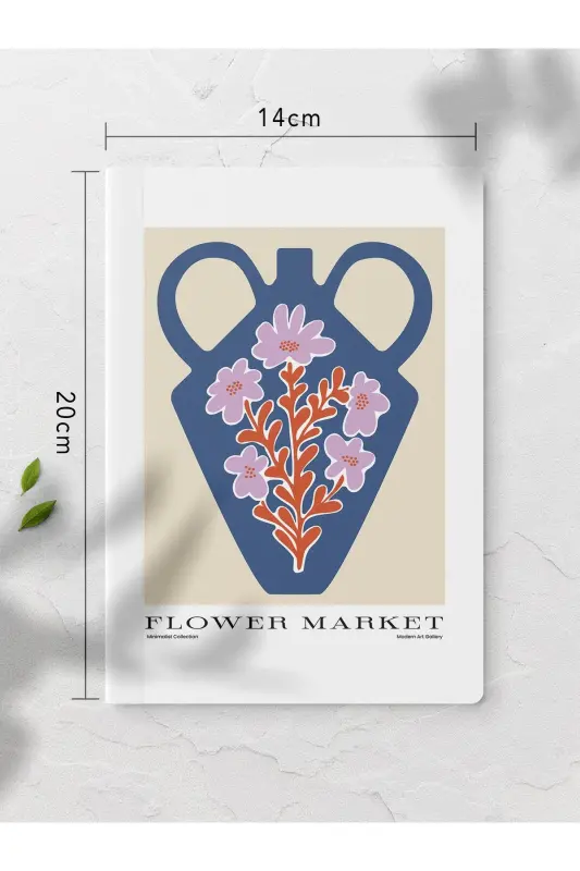 Lined Notebook, Botanical Illustration Notebook 4 Pieces, Brainstorming Notebook, Notepad, 64 Pages 14*21cm-Botanical - 2