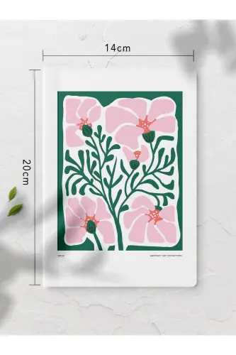 Lined Notebook, Botanical Illustration Notebook 4 Pieces, Brainstorming Notebook, Notepad, 64 Pages 14*21cm-Botanical - 5