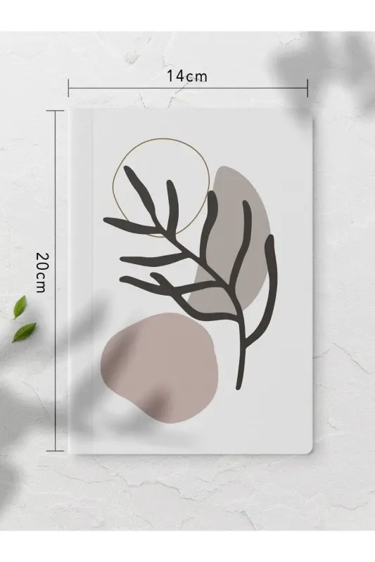 Lined Notebook Set - Botanical Flower - 4 Pieces - 14cm*20cm - 64 Pages-Brown - 3