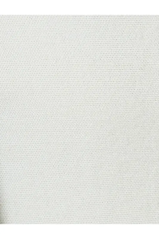 Linen Blend Midi Dress with Bow Detail, Thick Straps, and Pockets - 6
