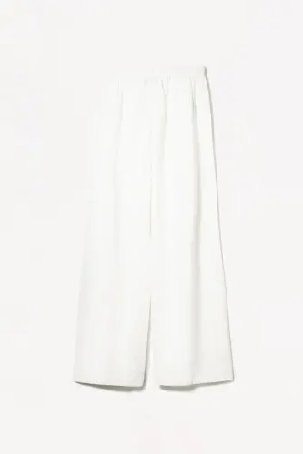 Linen-blend pants with an elastic waistband. - 6