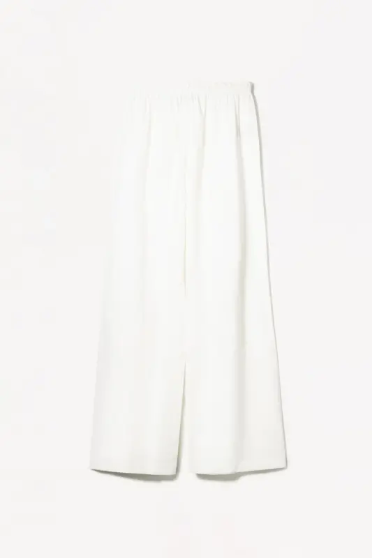 Linen-blend pants with an elastic waistband. - 6