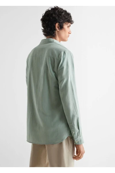 Linen Blend Shirt - 4