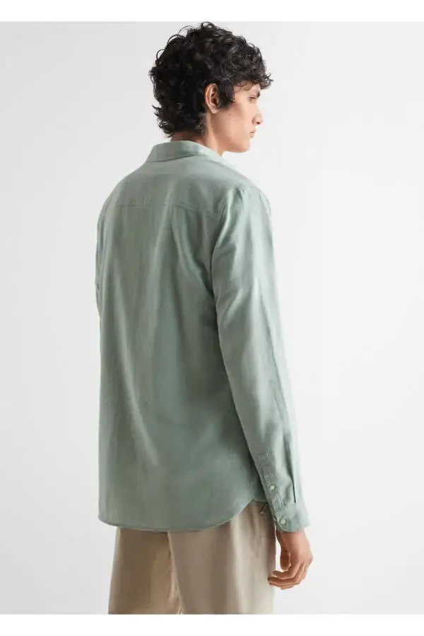 Linen Blend Shirt - 4