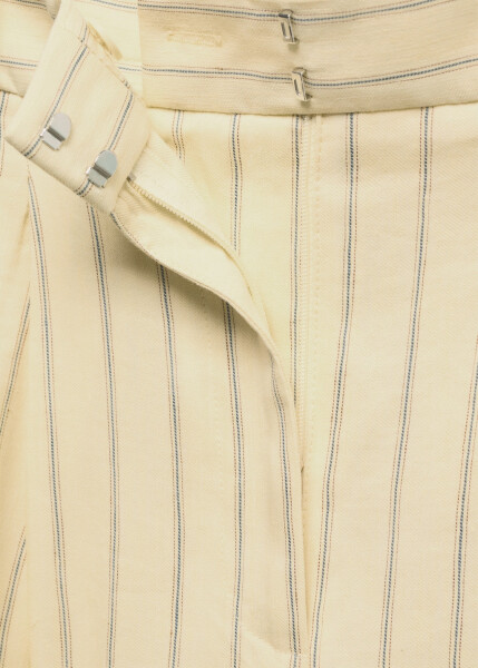 Linen blend striped trousers - 5