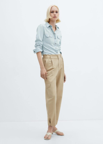 Linen Cargo Pants - 11