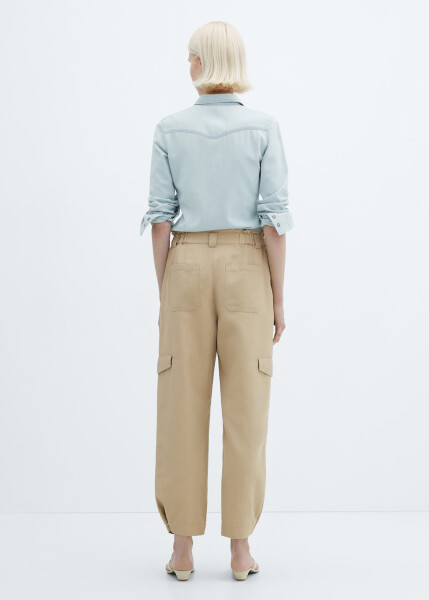 Linen Cargo Pants - 2