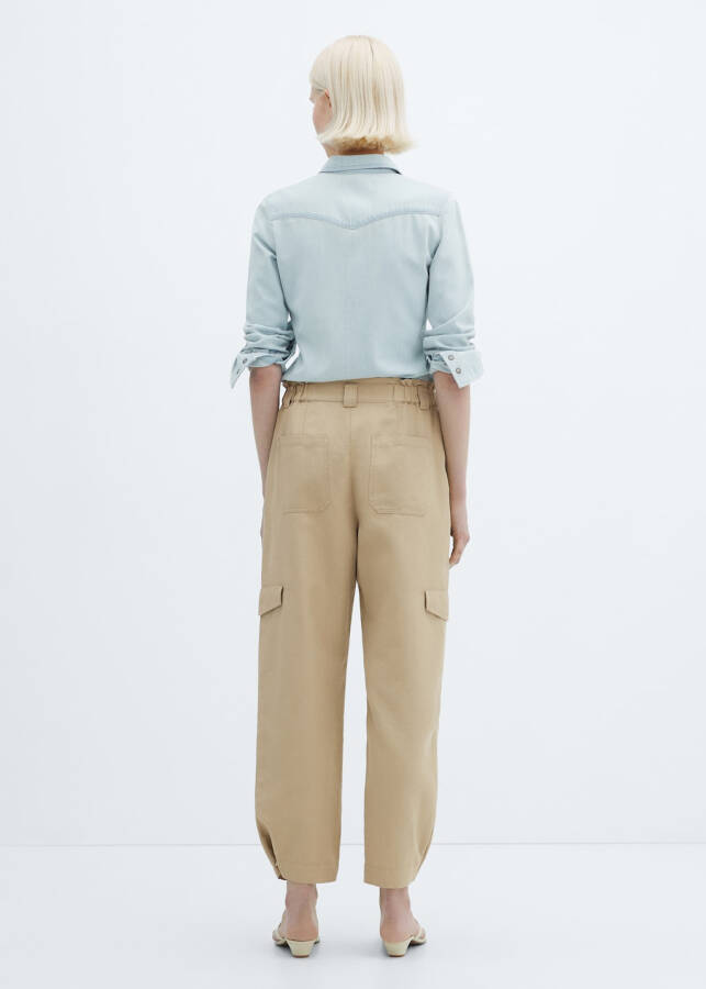 Linen Cargo Pants - 2