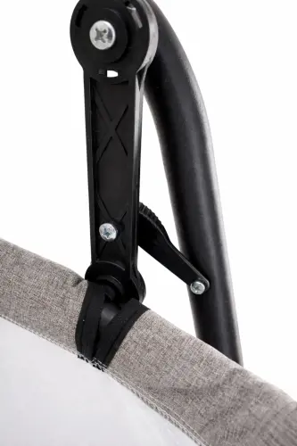 Linen Fabric Profile Rockable Portable Crib - 4