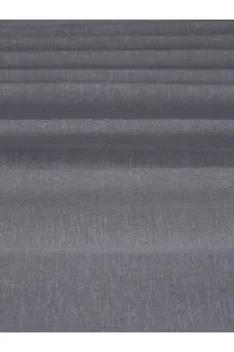 Linen Look Dark Grey High Quality Suitable for Every Room No Ironing Bestseller Tulle Curtain-Dark Grey - 3