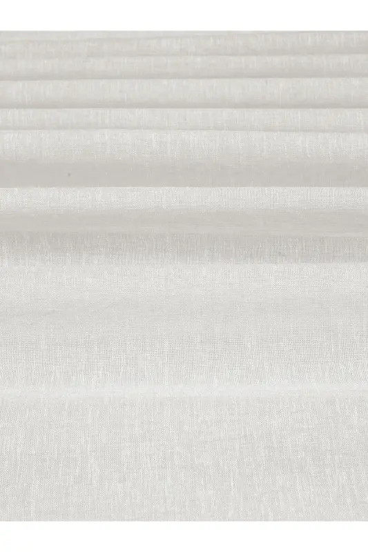 Linen Look Ecru Color High Quality Ironless Tulle P-Ecru Suitable for Every Room Best Seller - 2