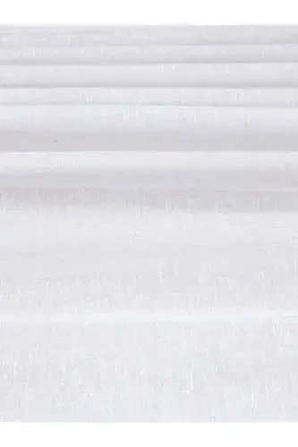 Linen Look White Color High Quality No Ironing Needed Bestseller Tulle-White Suitable for Every Room - 3