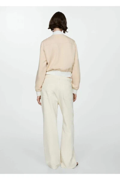 Linen lyocell bomber jacket - 4