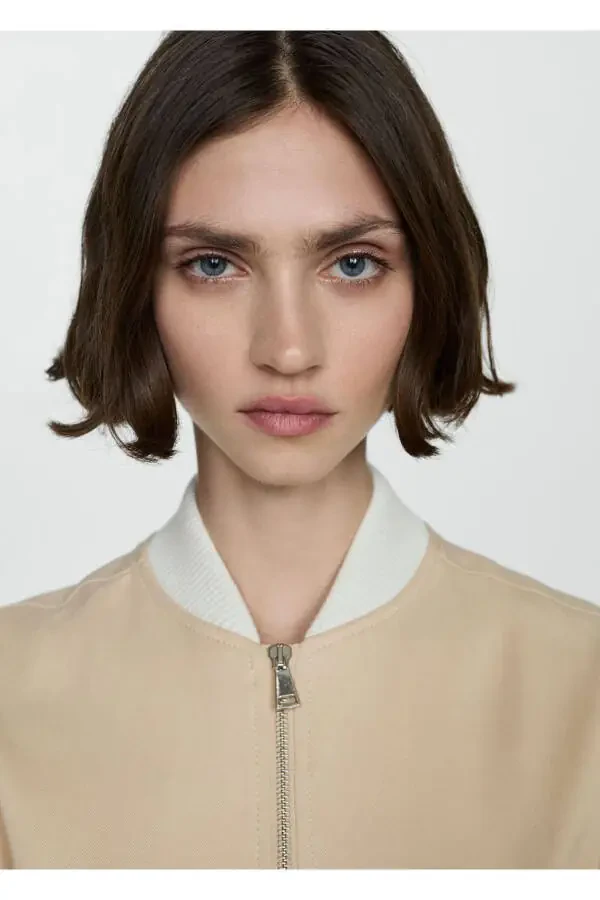 Linen lyocell bomber jacket - 6