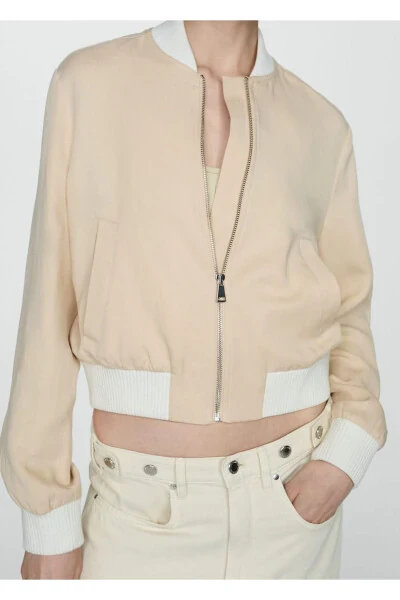 Linen lyocell bomber jacket - 7