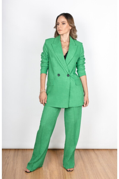 Linen Palazzo Suit - 5