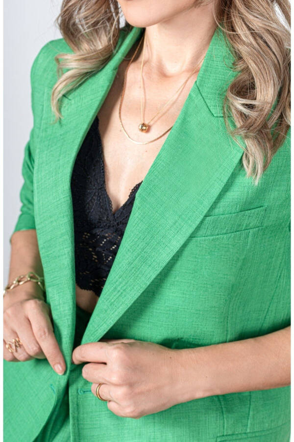 Linen Palazzo Suit - 7