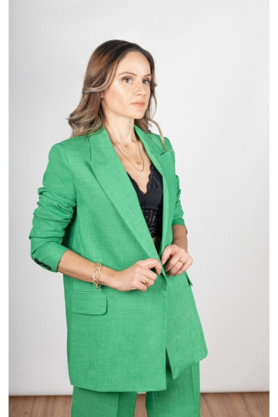 Linen Palazzo Suit - 4